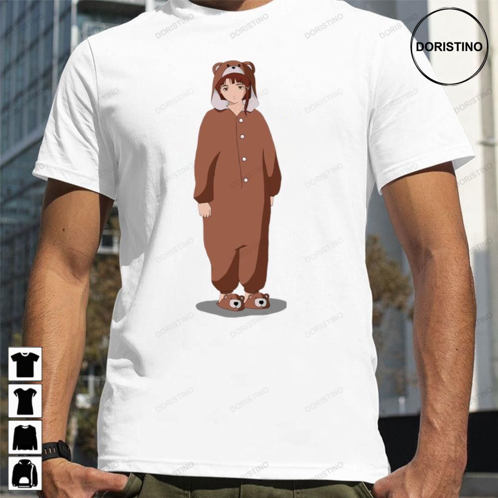 Cute Bear Serial Experiments Lain Limited Edition T-shirts